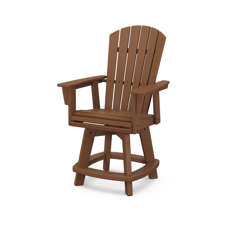 POLYWOOD® Nautical Patio Bar Stool | Wayfair